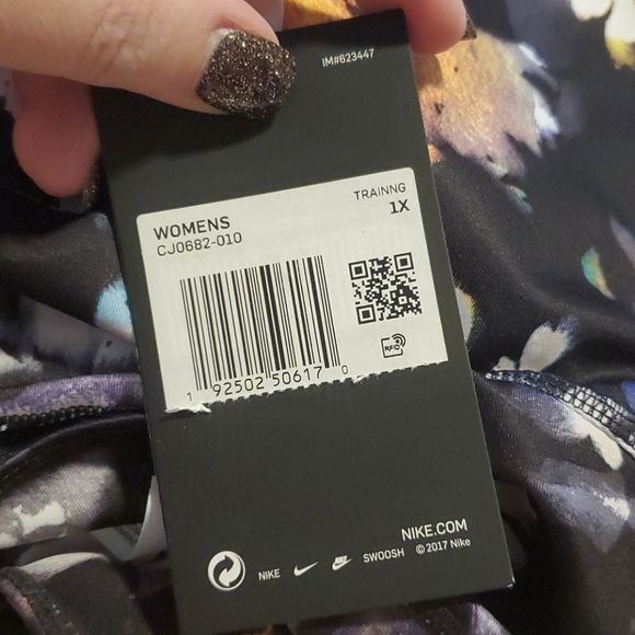 Nike the one Tight fit mid rise full length floral active workout leggings plus - Picture 8 of 9